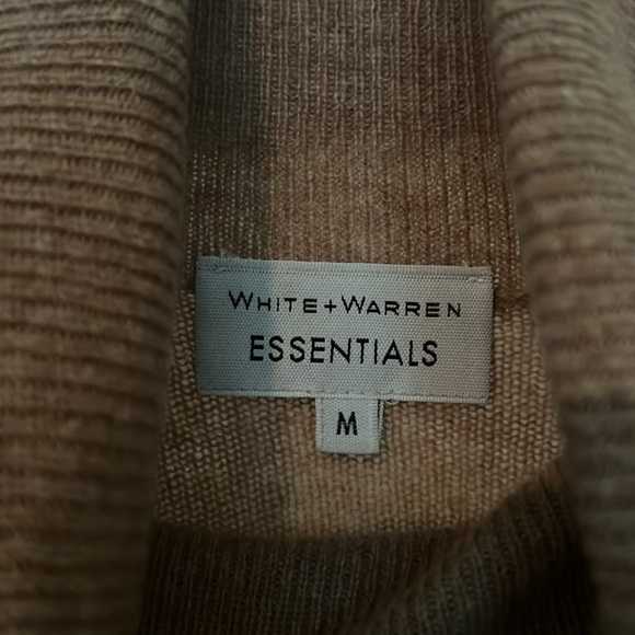 White & Warren cashmere turtleneck in camel - Picture 2 of 5